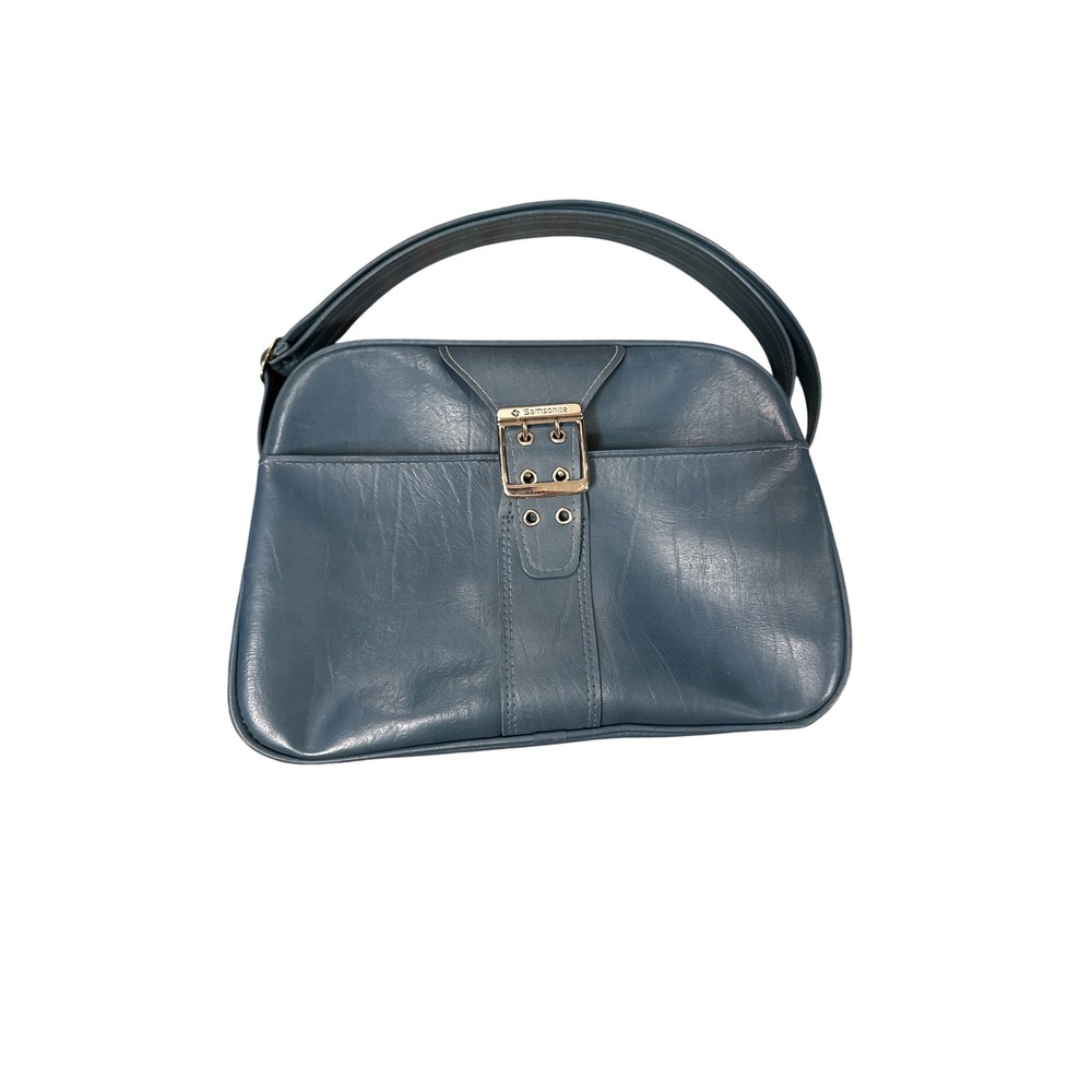 Samsonite Caribbea II Shoulder Bag Blue Vintage 70s Travel Bag
